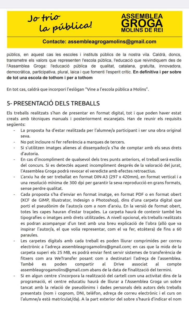 AGrogaMolins's tweet image. Bases del Concurs de Cartells "Vine a l'escola pública a Molins" 2024