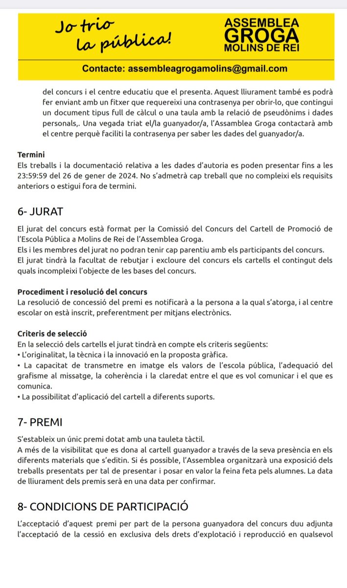 AGrogaMolins's tweet image. Bases del Concurs de Cartells "Vine a l'escola pública a Molins" 2024
