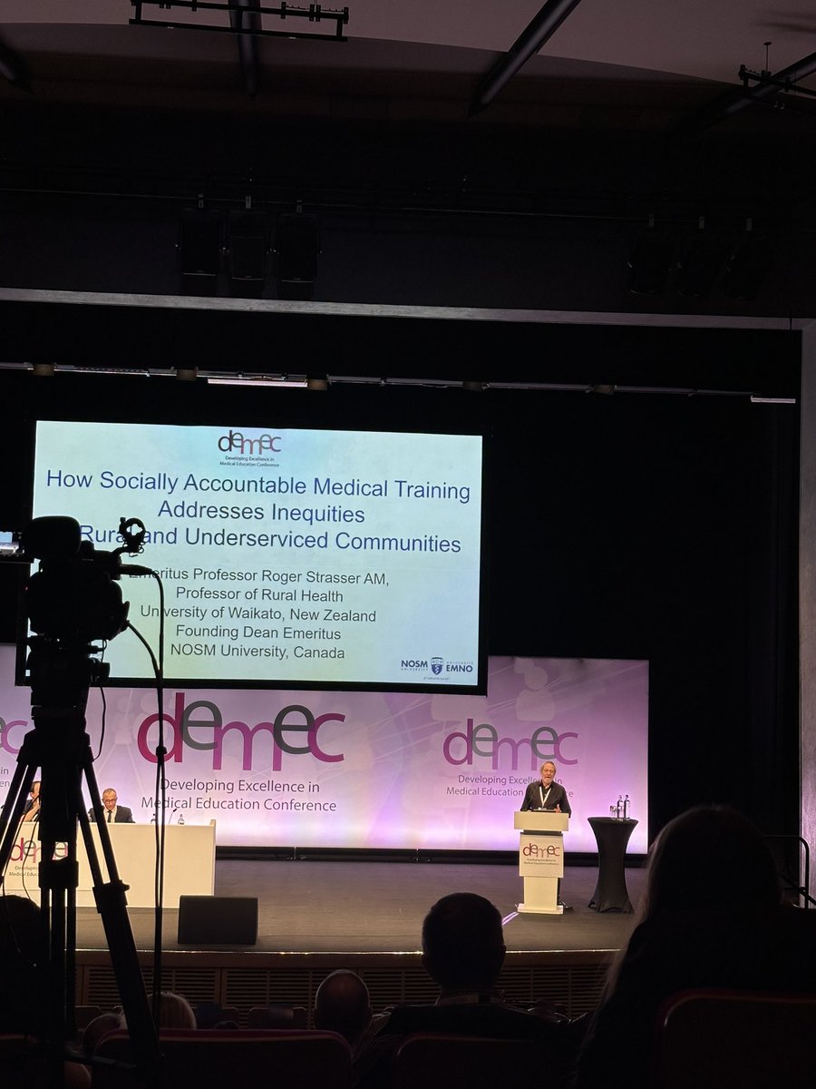 Kicking off with keynote from Professor Roger Strasser! Remember you can join online as it’s being streamed live #DEMEC23