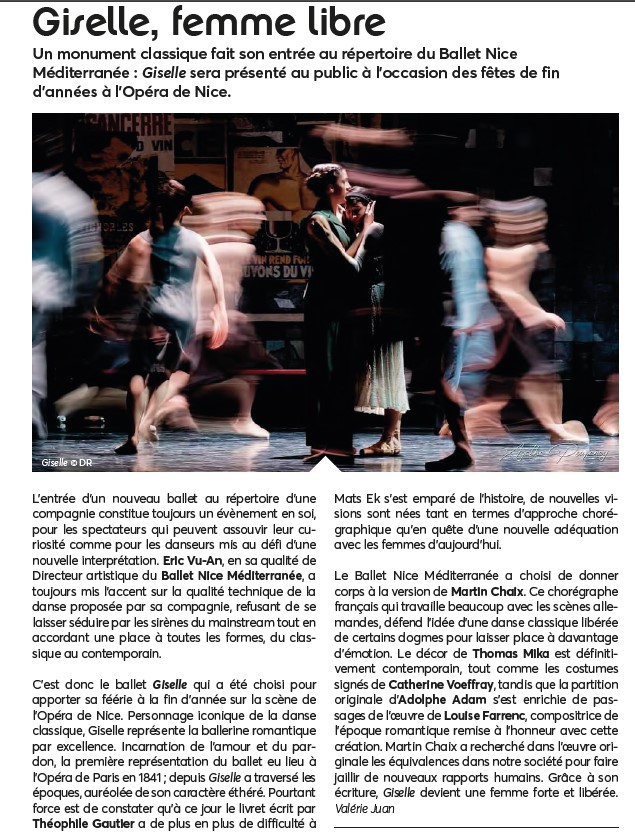 Operadenice's tweet photo. [REVUE DE PRESSE] Un grand merci à La Strada pour cette parution ! 🩰

Venez découvrir "Giselle" de @martinchaix partir du 21 décembre ! 🎇

Pour réserver vos places : https://t.co/Nn3N8z1NSl

@BertrandRossi06 @VilledeNice https://t.co/mfJCJsMmiQ