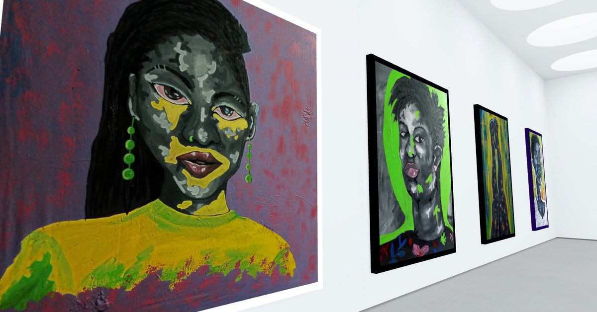 WomenArts's tweet photo. So Many Petals To Go an exhibition of selected acrylic paintings hosted by the Women Arts Museum Ghana is opening from 17th August to 1st October 2023. The exhibition is exclusively showcasing the works of Victoria Abena Keta in a virtual gallery  https://t.co/vnTdmCixti https://t.co/8txb2wMdcR