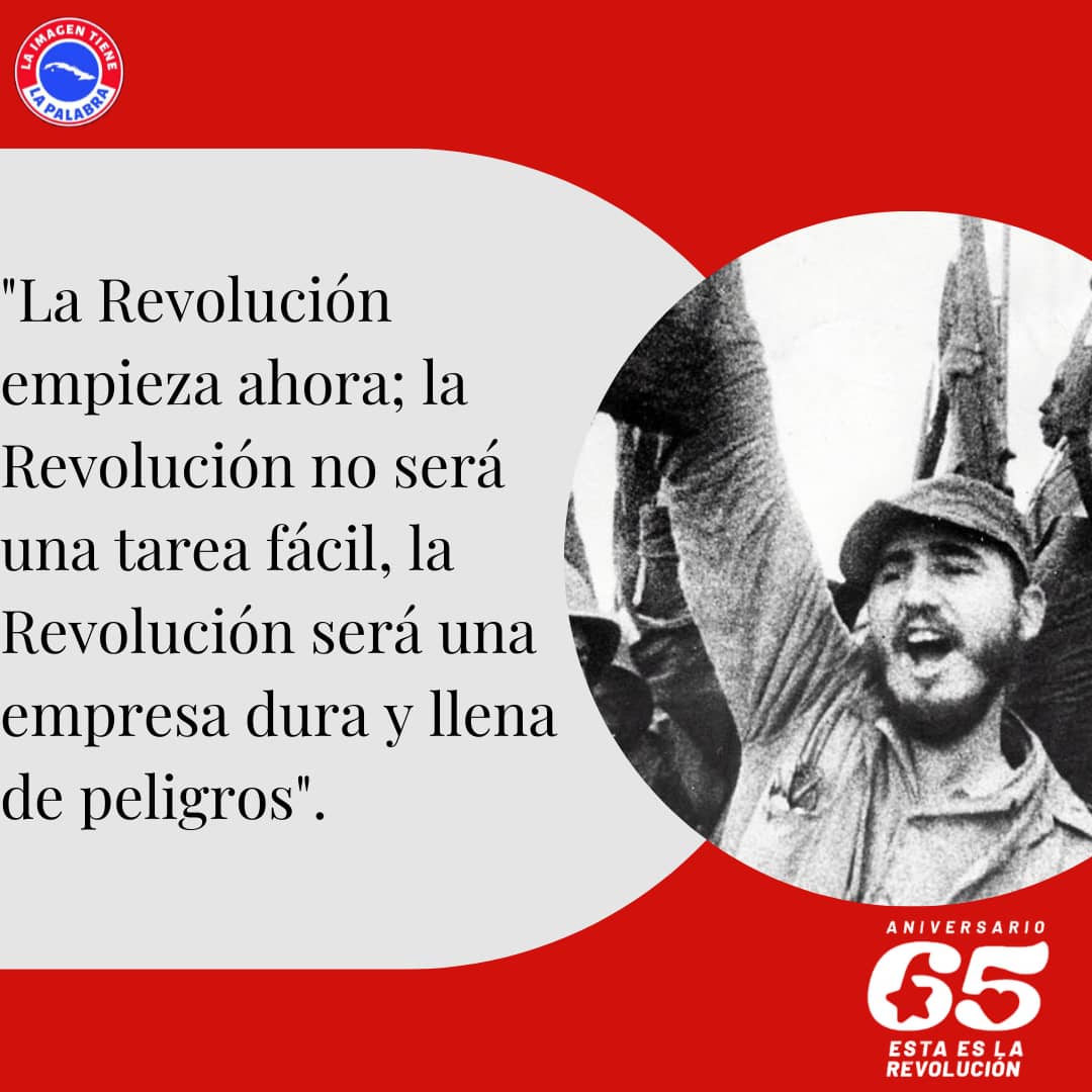 #FidelPorSimpre "...aquellos que sueñan con que la Revolución podrá ser alguna vez batida, se engañan; aquellos que sueñan tales desvaríos ignoran que esta Revolución, es la continuación de la historia de nuestra Patria". #EstaEsLaRevolución