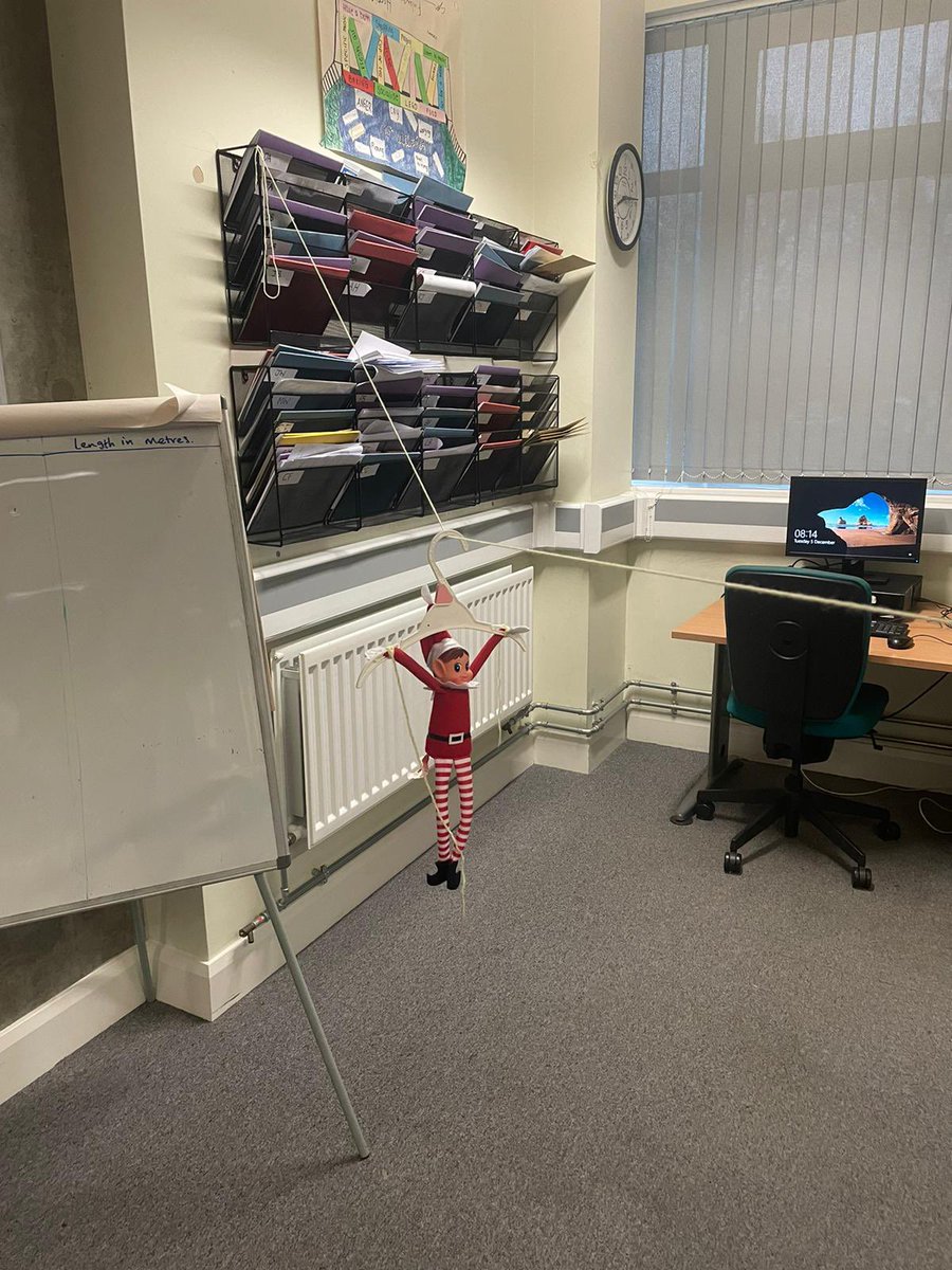PartnershipRM's tweet photo. Day 3 in the elves partnership house. 

Nolan has made a zip wire across the PR room and Peppermint &amp; Salty Stevie organised a game of UNO following the official PR+ rules. 

@RivermeadSchool @RivermeadTrust https://t.co/0hoyl7Mp0z