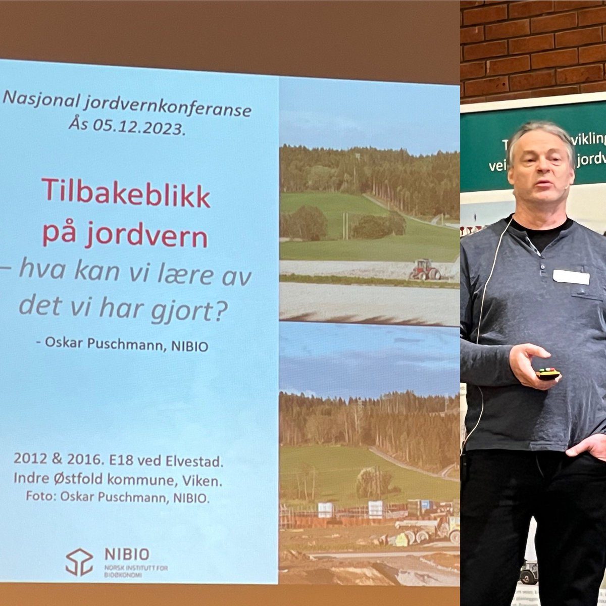 I dag er verdens jorddag og i Oslo er Jordvernkonferansen er i gang. Kollega Oskar Puschmann <a href="/NIBIO_landskap/">Landskapsovervåking</a> åpner med å vise oss litt av hva vi har gjort. <a href="/NorgesBondelag/">Norges Bondelag</a>