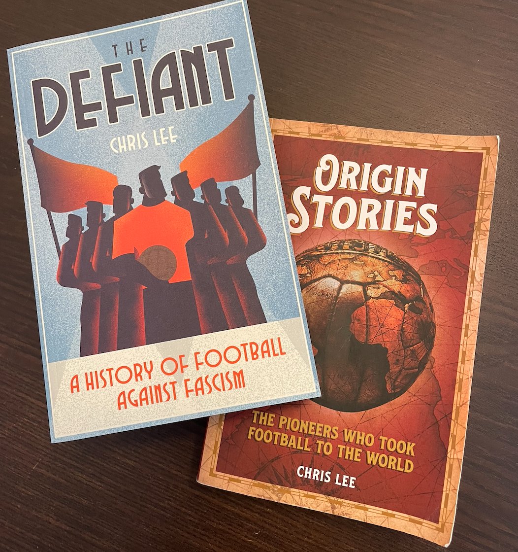 With Christmas just around the corner, here are a couple of ideas for the football history fan among your family and friends😁 Origin Stories (2021) covers the roots of the game country by country (4.6⭐️on Amazon) The Defiant (2022) is 100 years of football v fascism (4.4⭐️)