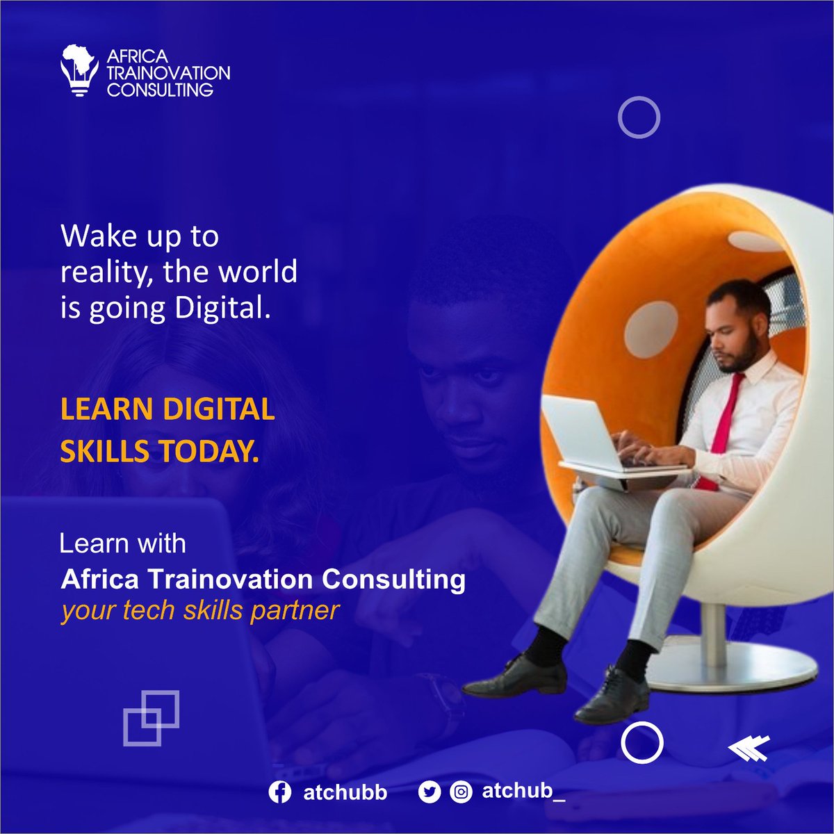 atchub_'s tweet photo. Get ready for the digital era! Learn essential tech skills with Africa Trainovation Consulting, your go-to partner for mastering the future. 🌐🚀 #DigitalSkills #TechEducation #atchub #tech https://t.co/NfK3wiNrRh