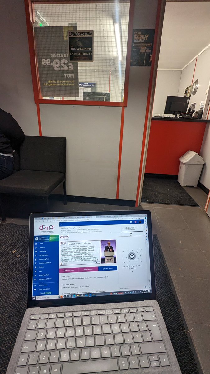 I love tech and access to education! I had to get breakdown recovery out y'day. Thankfully, my car started up; so got it to a garage first thing. Being a dr, sure does build your resilience esp when it's been an assault of unexpected personal issues for a week now. #DEMEC23