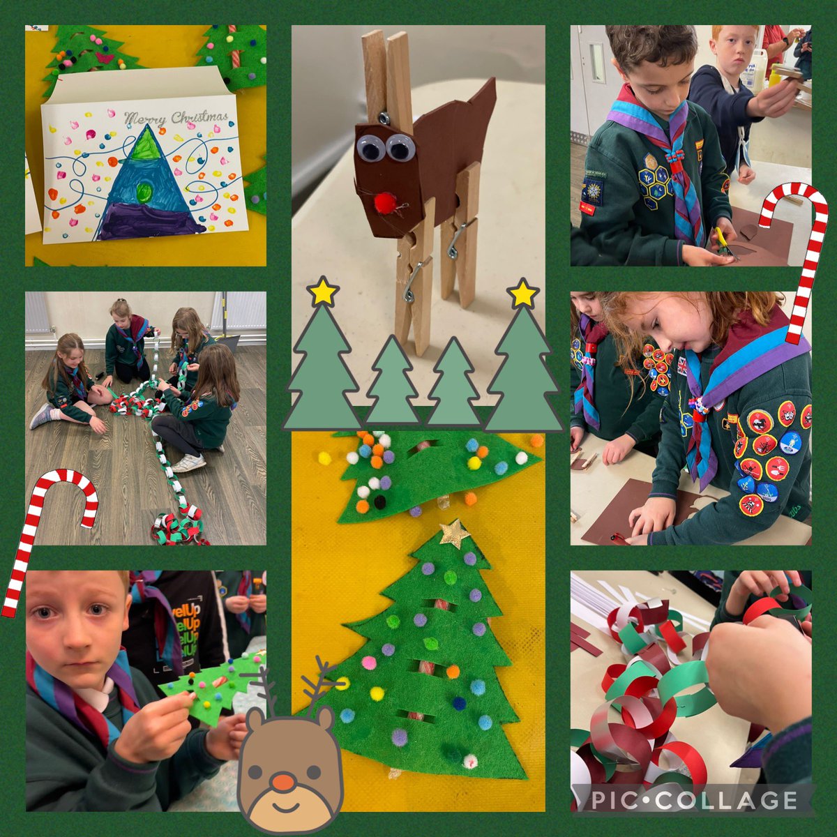 Our #Beavers & #Cubs helped to spread some #kindness at last weeks sessions!
They made some beautiful decorations, cards and gifts to be used at a community Christmas party this weekend at our meeting place @ManorfieldHall 🙂

#skillsforlife #Christmas2023 #crafts #community