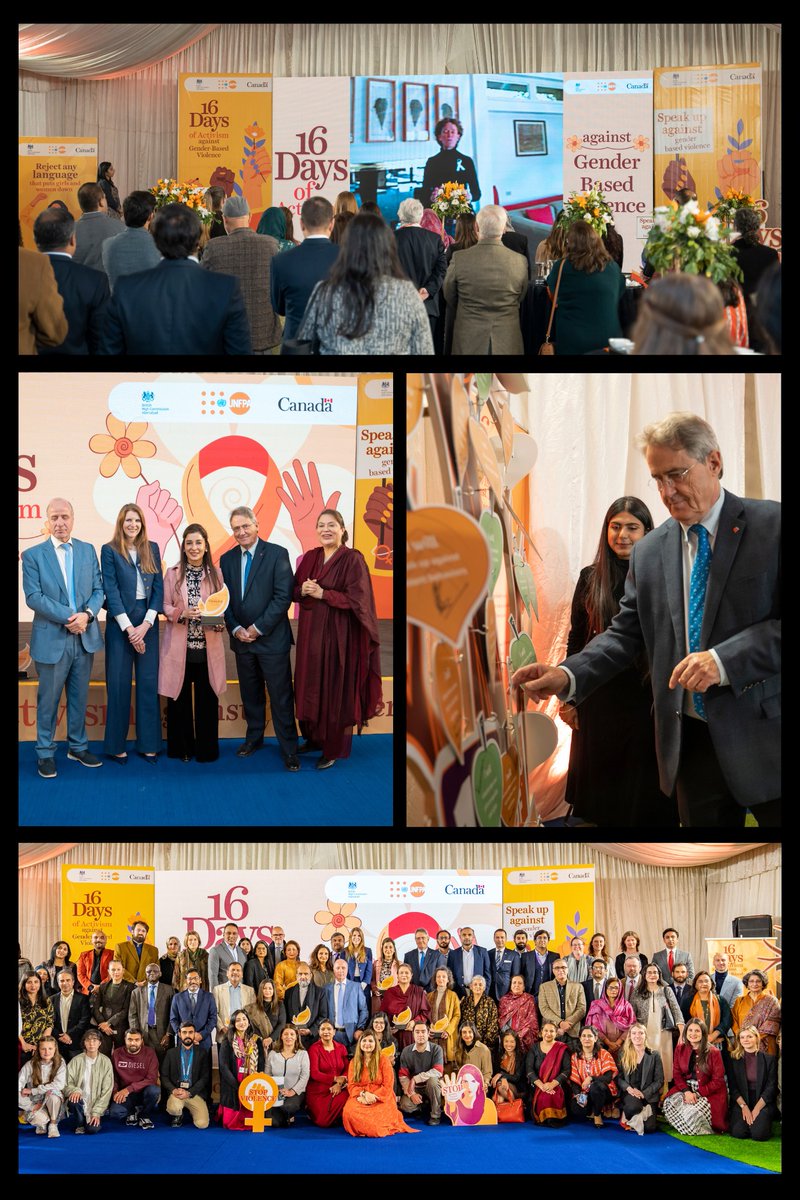 During #16Days, we unite to raise our voices, stand with survivors, & work with local partners to #EndGBV. This #16Days we joined @ukinpakistan @UNFPA to celebrate our local partners & voices for change in the fight against #GenderBasedViolence. Together, for #Rights of ♀️👩! 📣