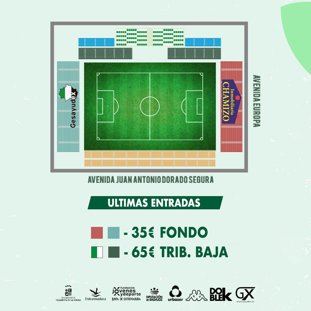 cfvillanovense's tweet photo. Taquillas abiertas!!💚

Últimas 500 entradas disponibles 🎟️

No te quedes sin la tuya🫵🏼💚

#avantivillano
#villanovensebetis https://t.co/XdAdvrEaqZ