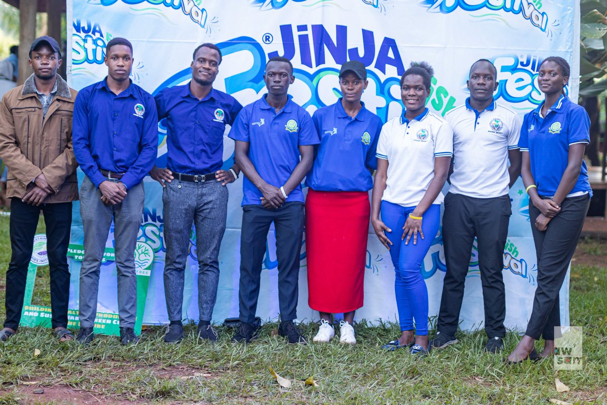 Fisheries Students of makerere university at the Jinja fish festival 🐟