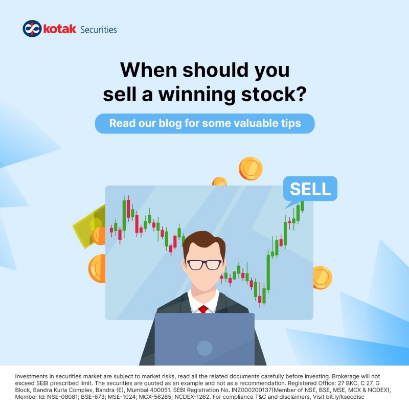 kotakneo's tweet photo. Maximizing returns on a winning stock requires evaluating factors such as the initial investment case, valuation, and alignment with goals. Read our blog to know more!

Disc: https://t.co/lpAJE3Gzdc

#KotakSecurities #ResearchBlog
