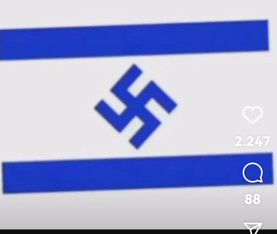 İsrailin yeni bayrağı. Her ne kadar siyonistler rahatsız olmuşlarsa da yeni bayrak israilin yaptıklarıyla örtüşüyor.