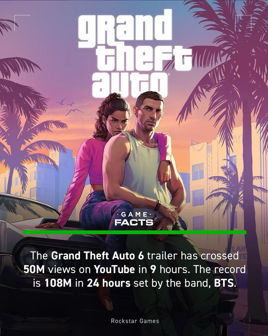 Grand Theft Auto 6  trailer sets record