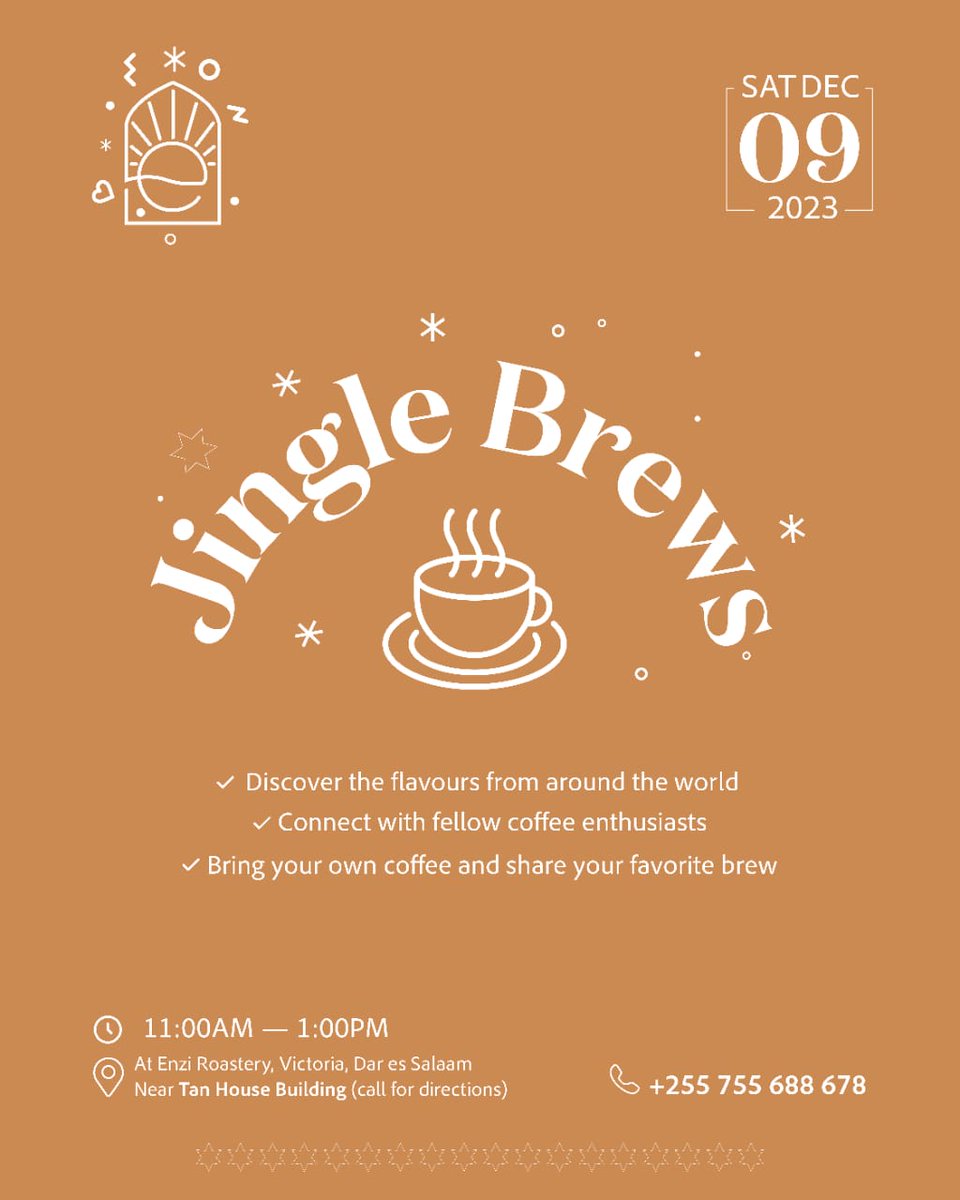 enzicoffee's tweet photo. Bells ringing, coffee brewing!

Limited spots this Saturday. Dont miss out. Get to discover different flavors from around the world while connecting with fellow coffee snobs (and newbies alike) 

This Saturday
11:00 am to 01:00 pm
At Enzi Coffee Roastery
Registration Only! https://t.co/L4xEzJJbIn