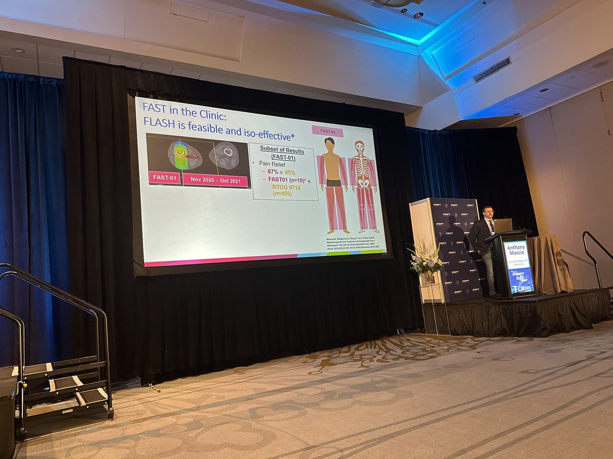 Anthony Mascia talking about groundbreaking proton FLASH trials #FRPT2023