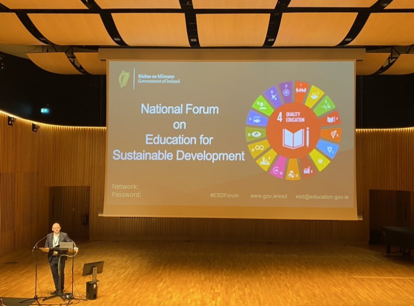 Some of our students attended the National Forum for Education for Sustainable Development with <a href="/WorldWise_Irl/">WorldWise Global Schools</a>. The spoke to many attendees of the forum with amazing knowledge and passion about all of the work around sustainability that is happening every day in <a href="/Sandym0untPark/">Sandymount Park Educate Together Secondary School</a>.