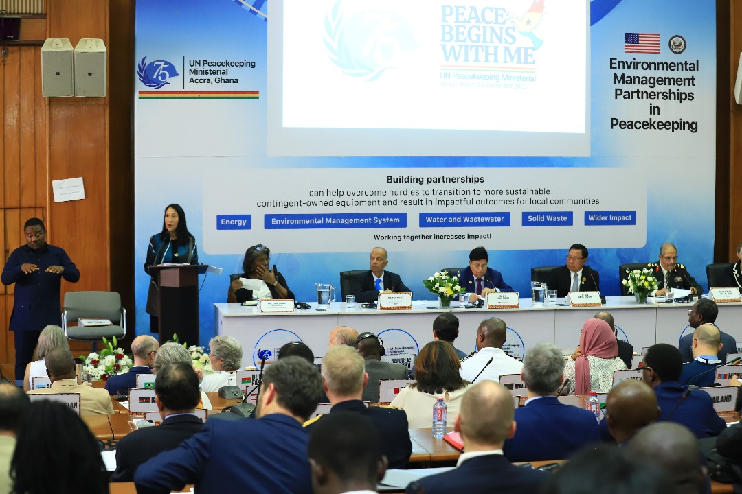 un_pkm23_gh's tweet photo. #Ongoing 🇺🇸United States- Hosted Side Event on Environmental Management Partnerships in Peacekeeping- @USEmbassyGhana 
@UNPeacekeeping
@UNinGhana
@UN
#PKMinisterial2023 https://t.co/N0vabdhF6a