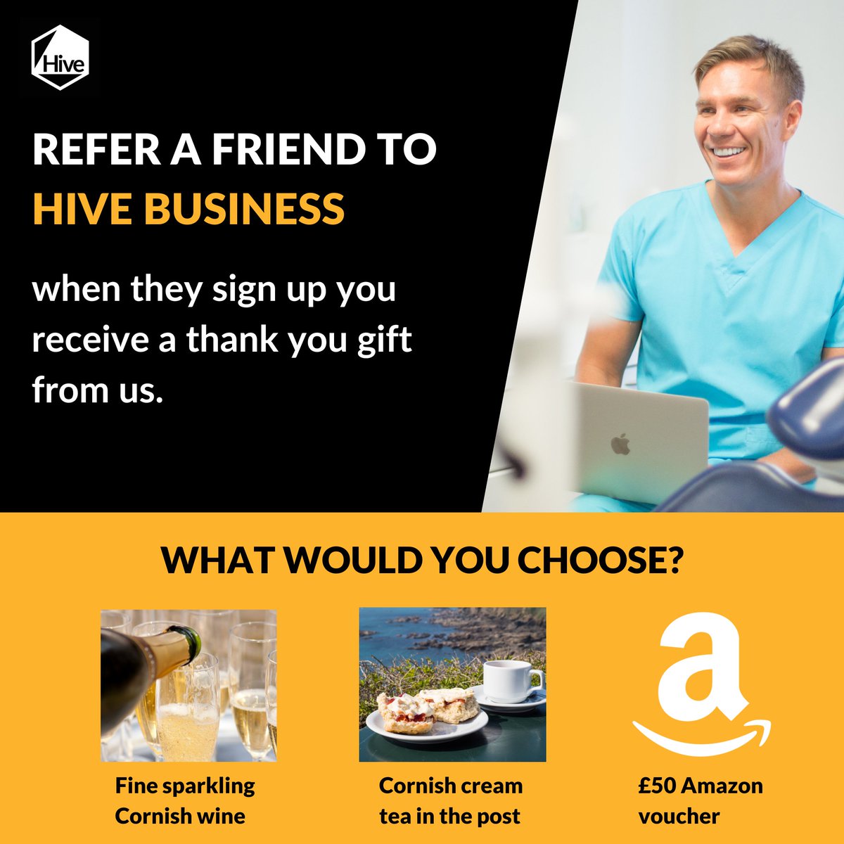 If you introduce us to someone  who needs any of our services and they go on to sign up, then we'll send you a thank you gift. #dentalaccountants #dentistry #referralscheme