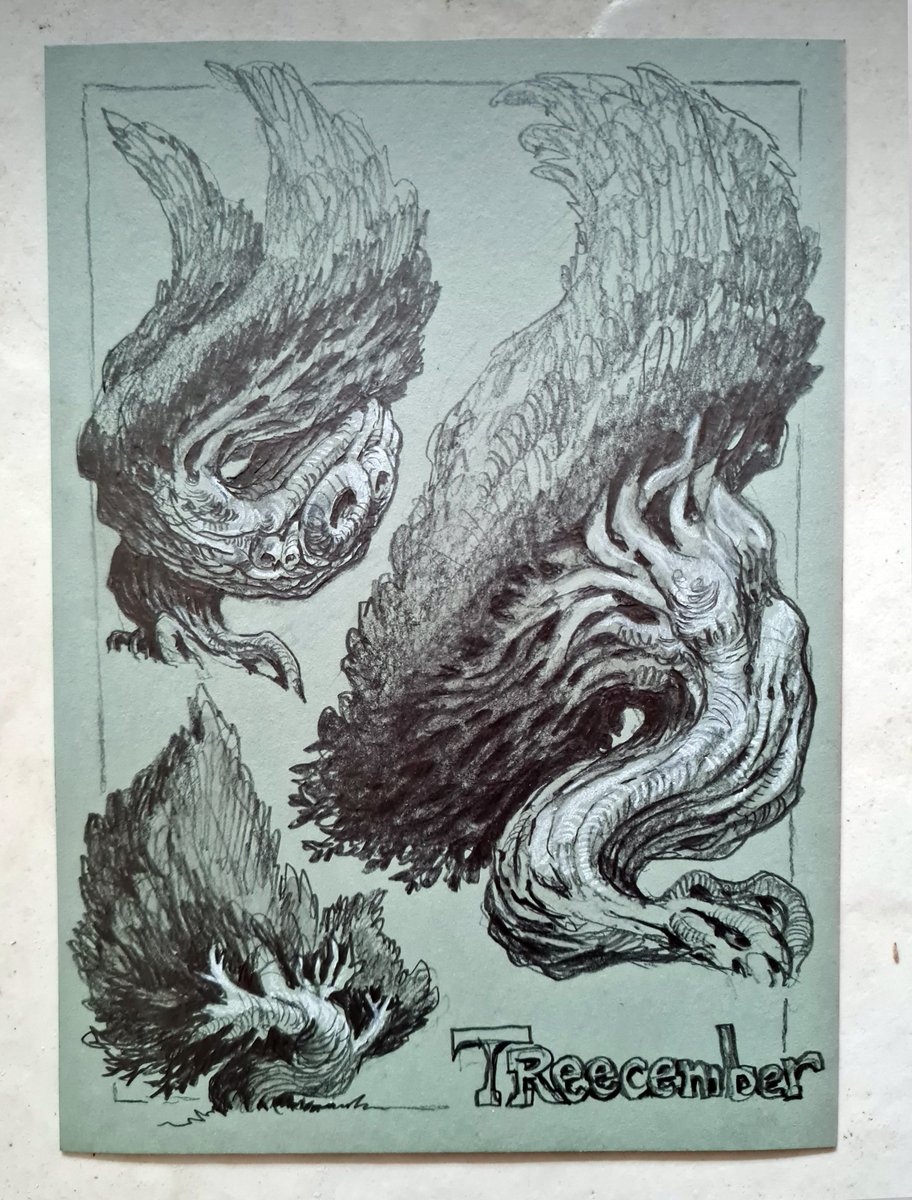 NicolasWeis's tweet photo. #Treecember
Trying new-ish things on colored paper, more graphite than usual and a little bit of greasy white pencil.
Onto the next drawing !
#treecember #pencil #colored #paper #traditional #trees #drawing https://t.co/RRt6RVHmEK