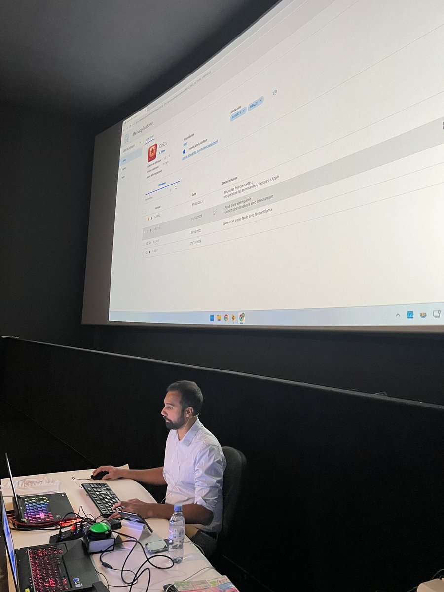 HAMELLoic's tweet photo. #WINDEV Tour 2024 en direct de Marseille où nous découvrons les nouveautés de la version 2024. Ici les nouveautés du store privé. https://t.co/E0inrcF2By