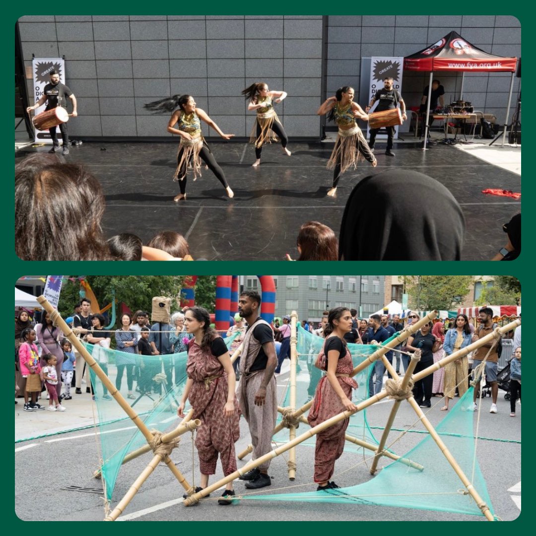 LoveCamden's tweet photo. 📢Day 5
 
We’re still thinking about all the fun we had celebrating #SouthAsianHeritageMonth! 😁

The Regent's Roots festival was a joyous celebration, filled with dance, music, poetry and workshops @akademi and @olddiorama. 🪘🎼💃🏽

#30DayReflection 

👉https://t.co/MmViF6NEMr https://t.co/CeUTEWRV2w