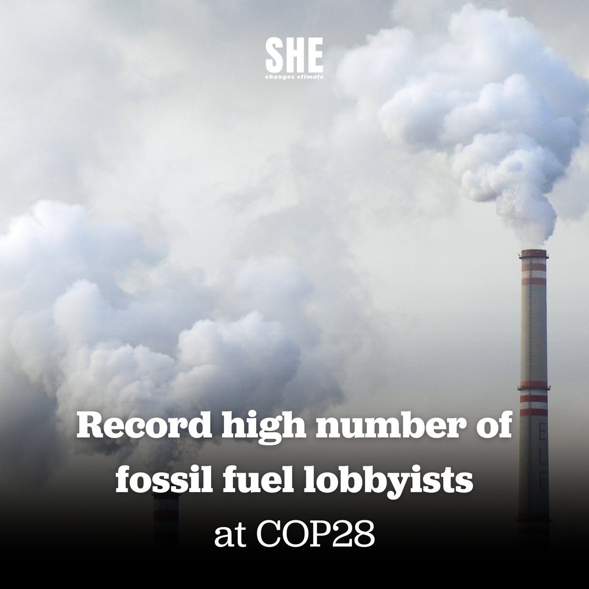 SheClimate's tweet photo. The reported 2400+ fossil fuel lobbyists at #COP28 alarmingly mark an increase of almost four times more than COP27. Their presence poses an obvious conflict of interest seeing as they are clear adversaries in the fight against #climatechange.

#BalanceForEarth #EndFossilFuels https://t.co/xUpb7S155l