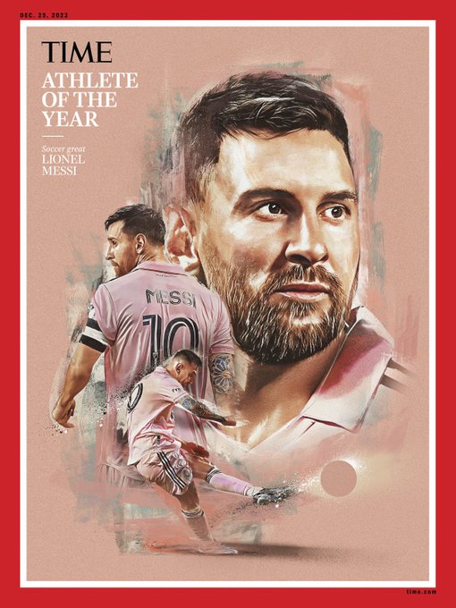 Leo Messi has been named <a href="/TIME/">TIME</a>'s 2023 Athlete of the Year 👑