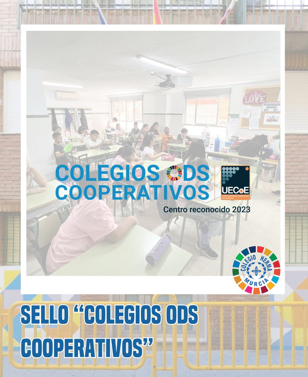 ColegioHerma's tweet photo. Colegio Herma ha recibido el sello de reconocimiento “Colegios ODS Cooperativos”, iniciativa que potencia la educación y conocimiento en torno a los 17 Objetivos de Desarrollo Sostenible (ODS) y la Agenda 2030 👏

#ColegioHerma #ODS #ObjetivosDesarrolloSostenible https://t.co/sJetyJpTHQ