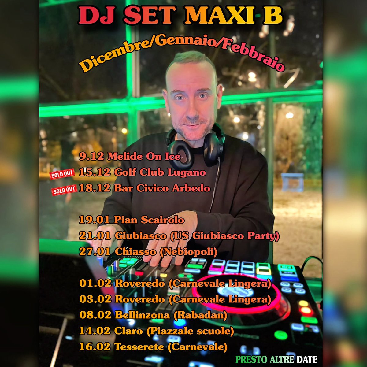 Dj Set di Dicembre/Gennaio/Febbraio. 
Presto aggiornamenti ma intanto sapere dove trovarmi. #maxib
