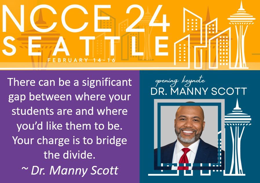 NCCE: Northwest Council for Computer Education (@ncce_edtech) on Twitter photo NCCE is fortunate to have Dr. Manny Scott as the keynote speaker at the 2024 NCCE Conference in Seattle, February 14-16!
Register today! buff.ly/482GrNS
#NCCE24 #IamNCCE #edtech <a href="/ManuelScott/">Dr. Manuel Scott</a> NCCE is fortunate to have Dr. Manny Scott as the keynote speaker at the 2024 NCCE Conference in Seattle, February 14-16!
Register today! buff.ly/482GrNS
#NCCE24 #IamNCCE #edtech <a href="/ManuelScott/">Dr. Manuel Scott</a>