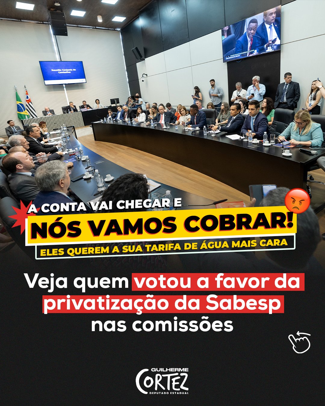 Privatização da Sabesp: deputados do PT discursam para atrasar votação