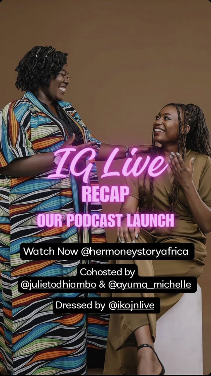 ikojnlive's tweet photo. Shout out to @ayumamichelle_ &amp; @julietodhiambo for letting us style them for the promo shoot of their new podcast: Her Money Story ✨ https://t.co/tUes5fse6X