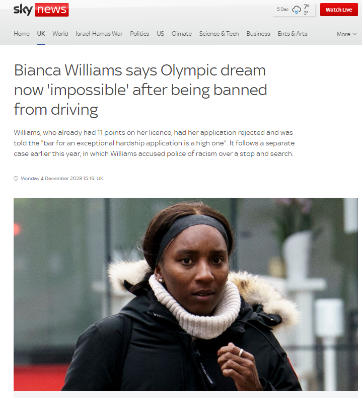 In fairness it's a better excuse than mine I was just too lardy to run very fast