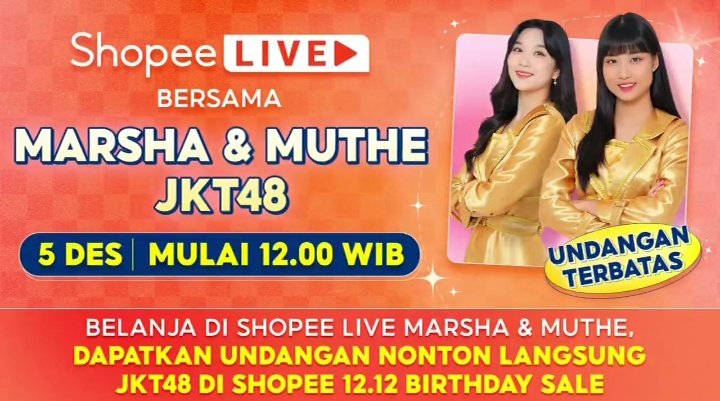 ResiloreEvil's tweet photo. @dwitasaridwita seru banget loh guys nonton #ShopeeLive12SiangxJKT48 banyak promo cashback sampe 40rb jangan sampai ketinggalan ya https://t.co/NL1Qevjlfh https://t.co/d4BGkiNQfl