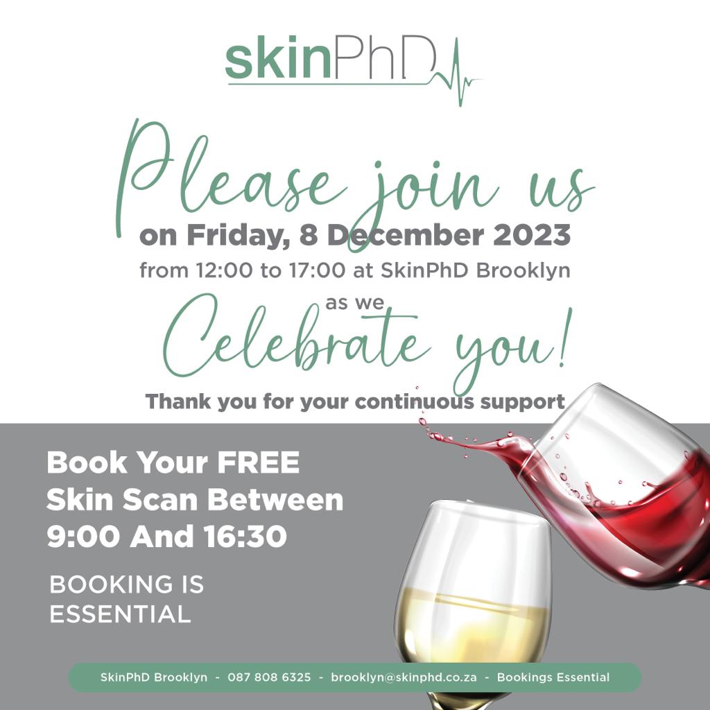 Brooklyn_Mall's tweet photo. Dear valued customer, you are cordially invited to the two events taking place on the 08th of December 2023. Please make a booking for a skin scanner while joining us to celebrate the continuous support we have been receiving from you.🌸 Contact details: 012 346 1701/060 645 0066 https://t.co/SpgO3LiNqx