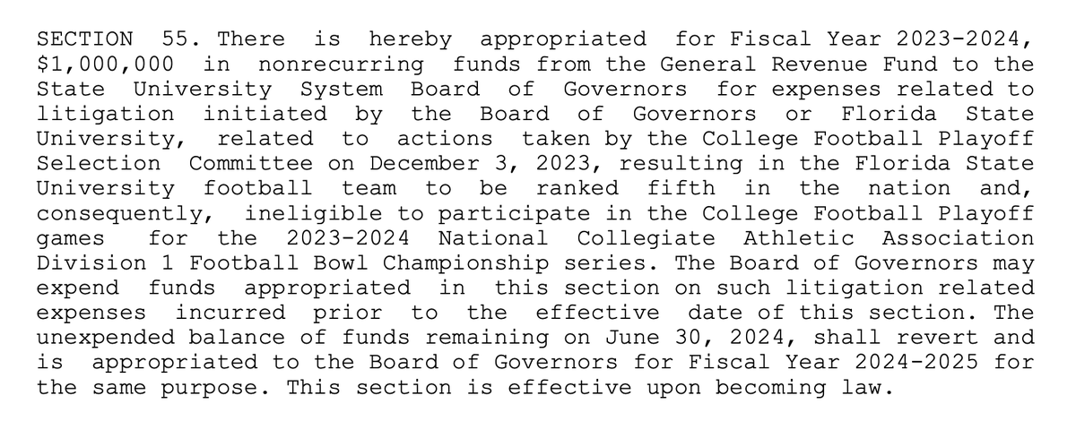 Jason_Garcia's tweet photo. Ron DeSantis really wants to spend $1 million of taxpayer money suing because Florida State wasn't picked for a football game. https://t.co/Jre229yqmR