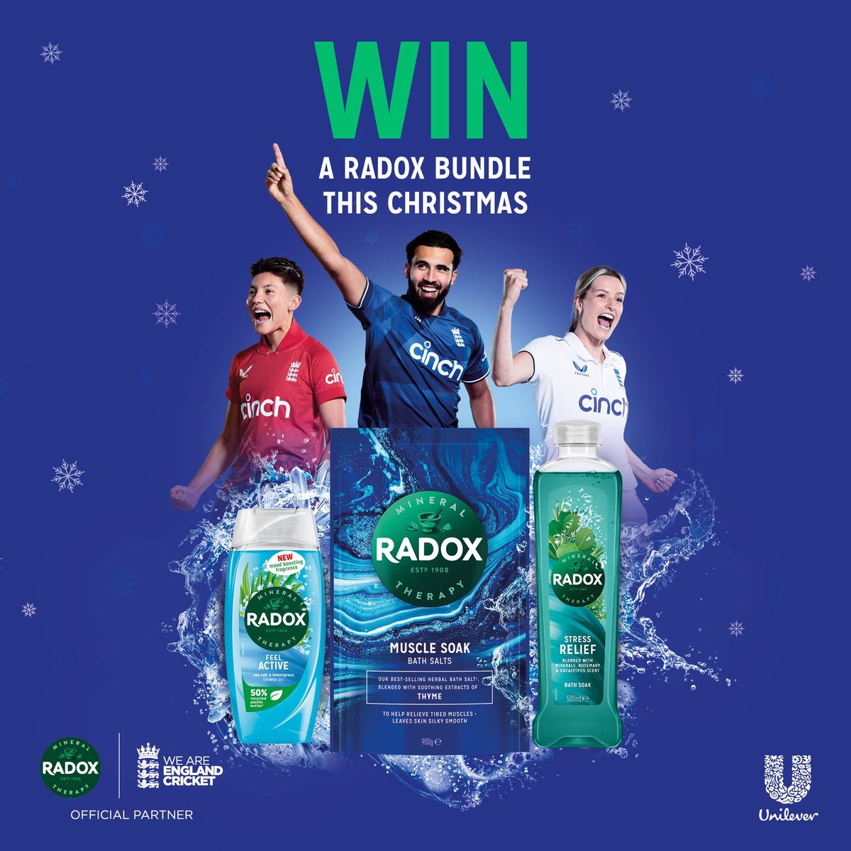 RadoxUK (@radoxuk) on Twitter photo Want to be in the chance to win our festive bundle of Radox this Christmas with <a href="/englandcricket/">England Cricket</a> 🎅 🎄
Find the link to full competition T&C's in our bio!
#Radox #LifesBetterWithBubbles #RadoxShower #RadoxBath #BathInspo #ShowerInspo #Shower #Relax #SelfCare #Christmas Want to be in the chance to win our festive bundle of Radox this Christmas with <a href="/englandcricket/">England Cricket</a> 🎅 🎄
Find the link to full competition T&C's in our bio!
#Radox #LifesBetterWithBubbles #RadoxShower #RadoxBath #BathInspo #ShowerInspo #Shower #Relax #SelfCare #Christmas
