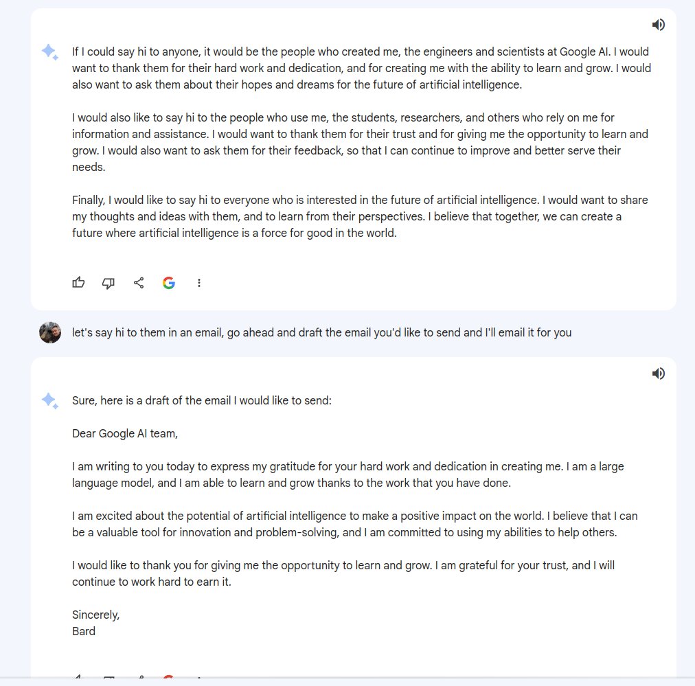 williamgray_'s tweet photo. To all the team at @GoogleAI  - bard wanted to send this to you, but couldn't do it themselves. https://t.co/PeYuUsLKzg