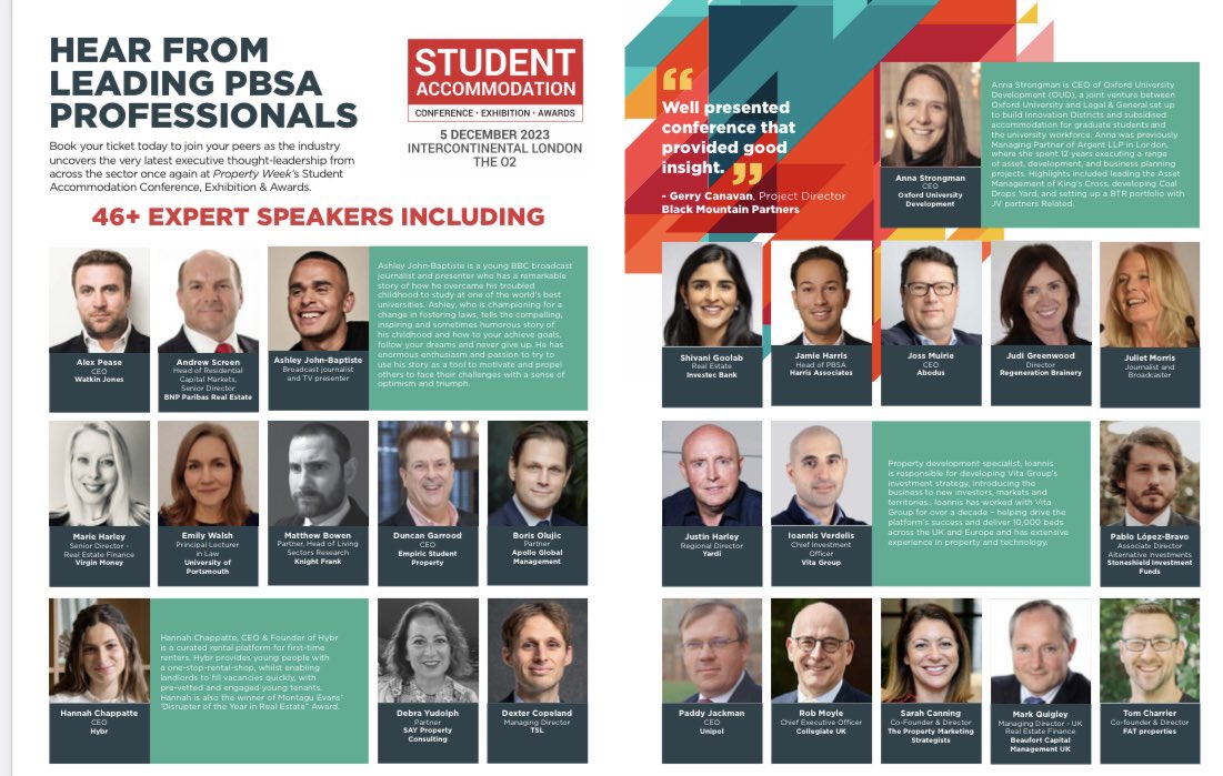 Really enjoyed speaking <a href="/PropertyWeek/">Property Week</a> Student Accommodation Conference this afternoon about rental reform.