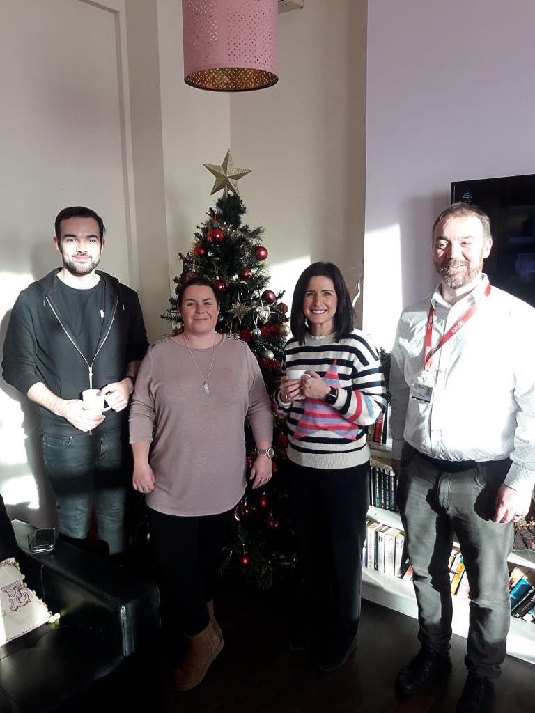 PaulaJaneB's tweet photo. Out &amp; about today at events as part of #HomelessAwarenessWeek - firstly @HabitatIreland to hear about its House to Home service &amp; then tea &amp; cakes @SimonCommNI w/ @micky_murray 

Such great work taking place across the City to support people impacted by homelessness! https://t.co/lpklgMlytZ