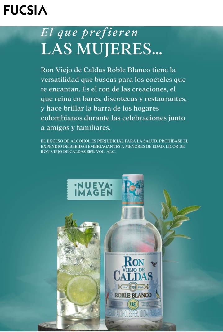 LicoreraCaldas's tweet photo. #ILCenlosMedios
Artículo de la @revistafucsia sobre la nueva imagen del #RonViejoDeCaldas, el número 1 del país y el favorito de las colombianas.
#NuevaImagenRVC #SecretosPoderosos
👉▶️ https://t.co/4U2rqped6h https://t.co/ttnFVByyfe