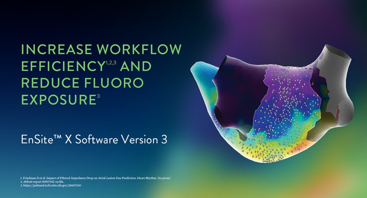 EnSite™ X Software Version 3 is here.

#EnSiteX Software Version 3 introduces features that allow you to elevate your practice and meet the unique challenges of each case.

Discover the difference:
bit.ly/46lVbXq

Safety Info: bit.ly/3XjUZEA