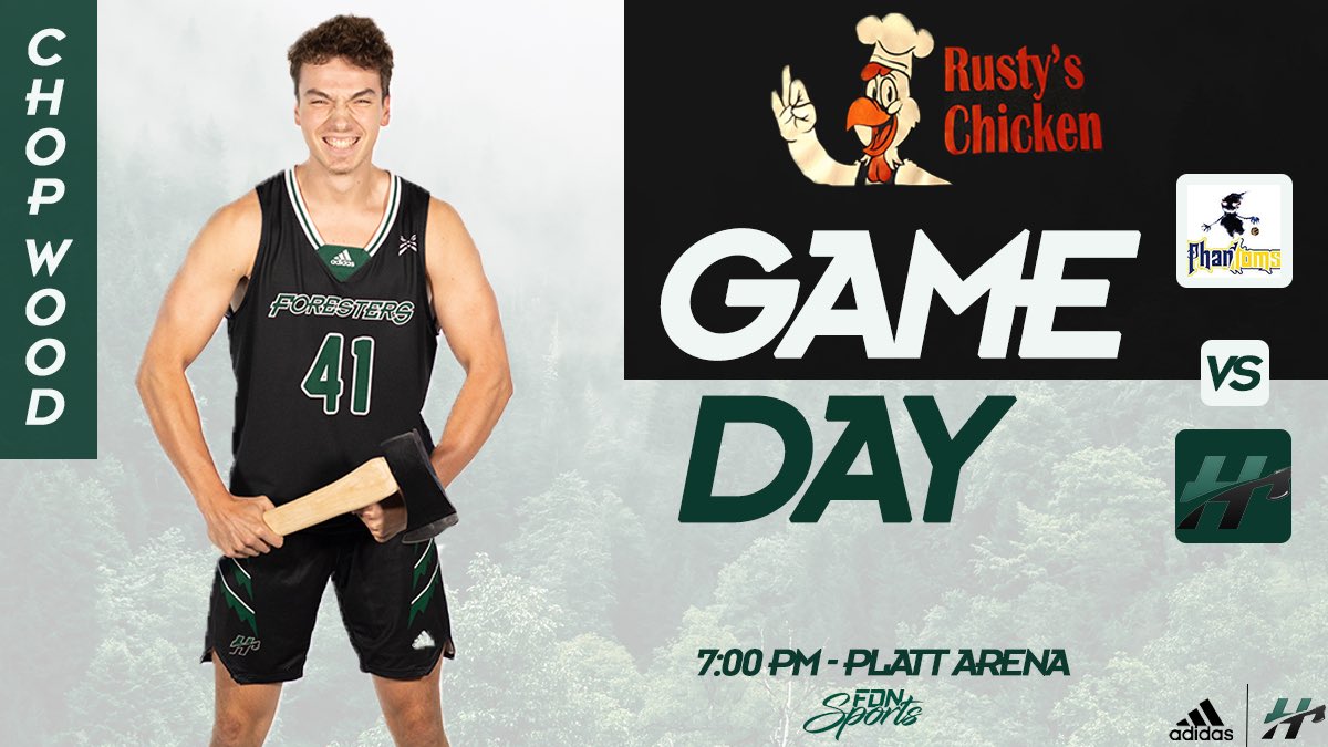 🚨GAMEDAY🚨Foresters will host East-West in a non-conference matchup! Rusty’s Chicken will also be in the building selling nachos and walking tacos for $10 to raise money for our upcoming Arizona trip! #ChopWood 🏀🪓🌲

🆚 East-West    
⏰ 7:00 PM 
📺 bit.ly/3QAAMJd