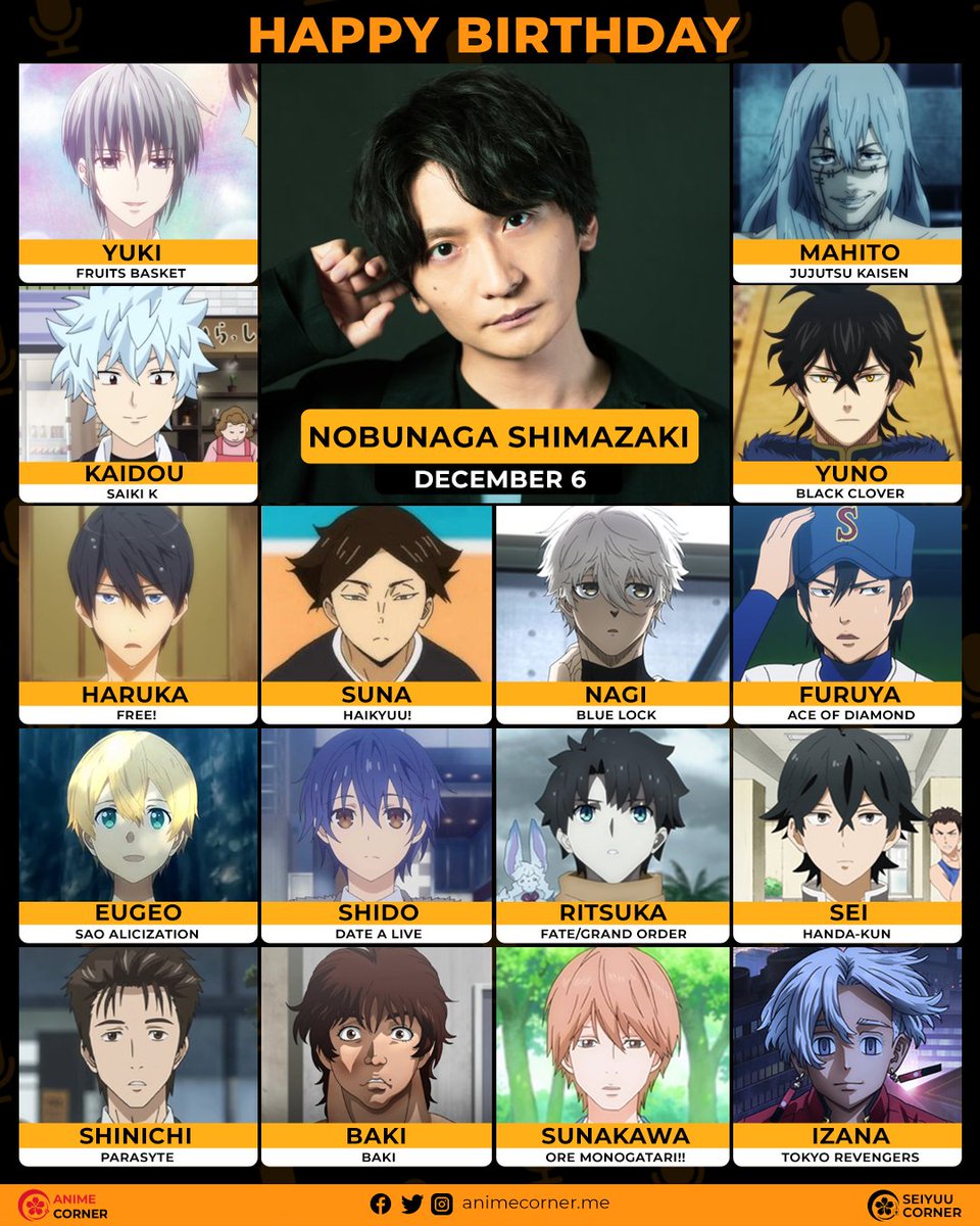 Happy 35th birthday to the one and only Nobunaga Shimazaki! 🎉🎂❤️

Join us in wishing Zakki all the best @nobunaga_s

#NobunagaShimazaki #島﨑信長