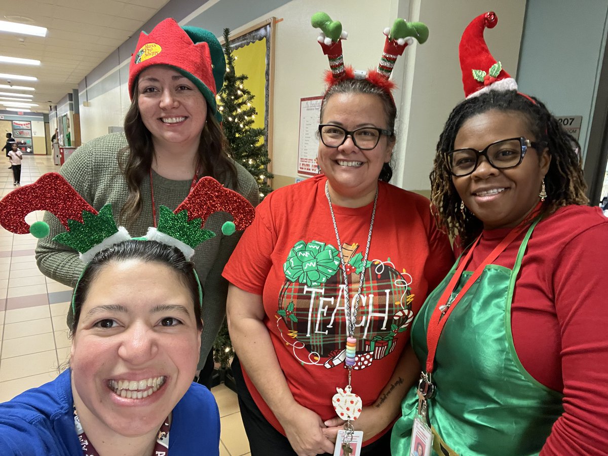 Kinder Team on Elf Day! <a href="/CrosbyISD/">Crosby ISD</a> <a href="/CharlesRDrewES/">Drew Elementary</a>