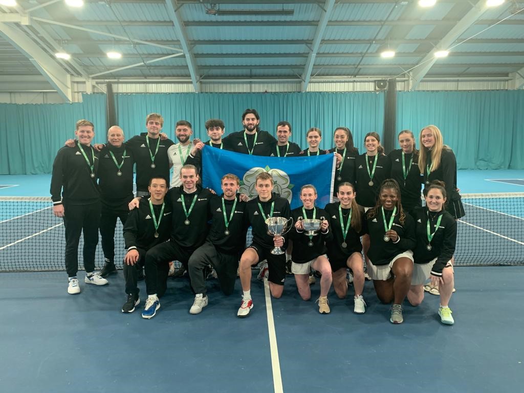 Congrats to the Yorkshire Men &amp; Ladies for winning the LTA Winter County Cup Event in Sheffield last weekend. Well done to Kent &amp; Middlesex Ladies and Hertfordshire &amp; Surrey Men for gaining promotion to Group One for the 2024 Event 🎾