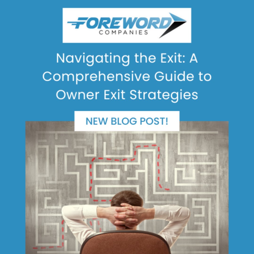 ForewordLLC's tweet photo. Poor exit planning can cost you a lot in the long run. Visit our blog to learn about exit strategies for business owners and how to develop the right one for your buisness: https://t.co/300OWBVR5T

#forewordcompanies #business #consulting #entrepreneur #motivation #Marketing https://t.co/NgizuPOck6