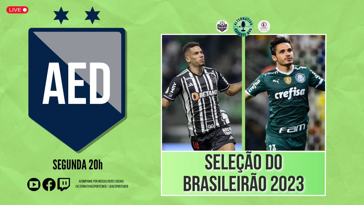 aesporteweb's tweet photo. 📢📢 Atenção, fãs de futebol! Não percam a transmissão ao vivo do nosso programa de Debate AED ou Alternativa Esporte Web! 🎙️⚽️

📅 Data: Hoje, às 20h
📺 Local: Nosso canal do YouTube
🔗 Link na BIO

👇👇 Confira a transmissão em nosso canal do YouTube: Link na BIO. https://t.co/ZQEU8kPNuf