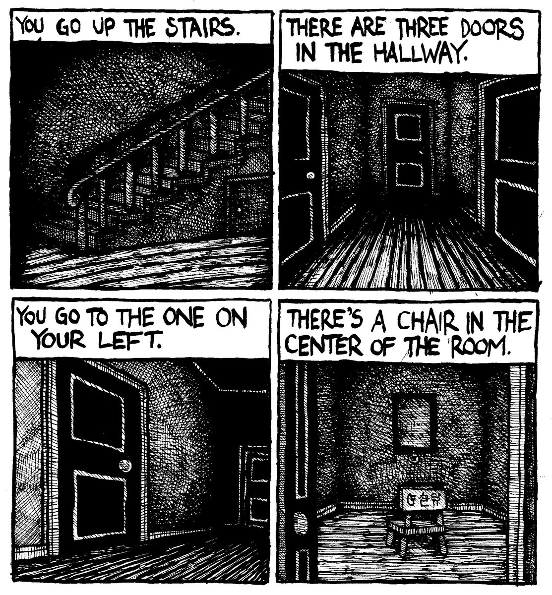 hausofdecline's tweet image. Taking a brief sabbatical from comics and podcasts until December 8. In the meantime, here's a comic series from my Patreon.

"House on the Highway"